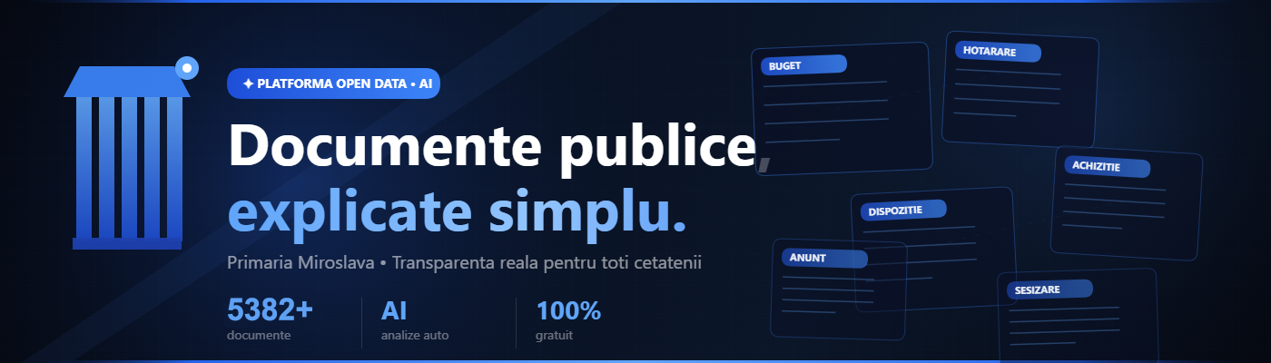 Documente publice explicate simplu - OpenMiroslava.ro