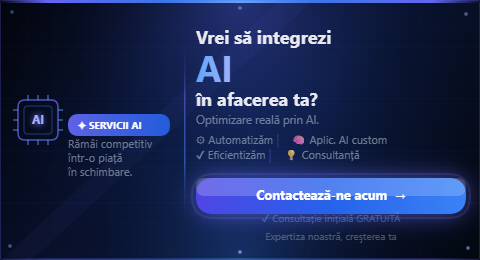 Vrei să integrezi AI în afacerea ta? Contactează-ne acum