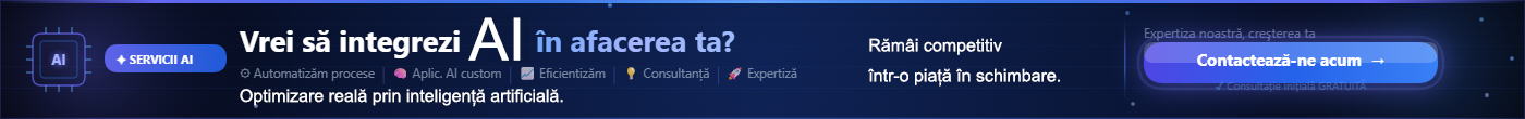Vrei să integrezi AI în afacerea ta? Contactează-ne acum